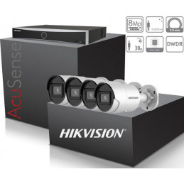 SET-4-HIKVISION-8MP-IP-AcuSense-DS-2CD2083G2-IU-UHD4K-IR30m - KAMERY